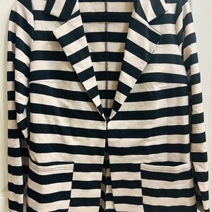 Hawthorne Black and Tan Stripe Blazer.   New Without Tags